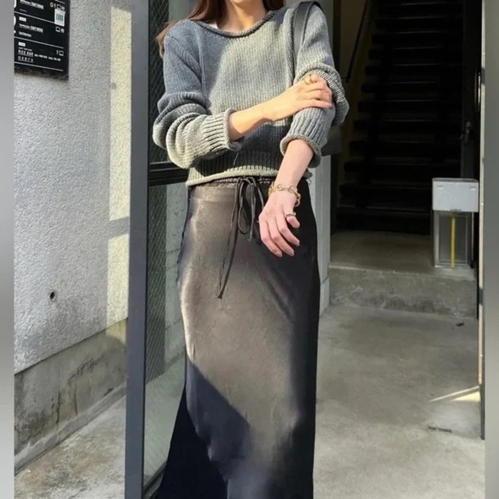 Zara Open Back Knit Crop Sweater